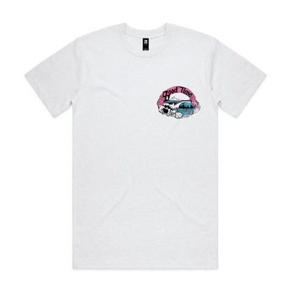 GOODTIME SURFBOARDS OG LOGO CLASSIC TEE - MARLE WHITE