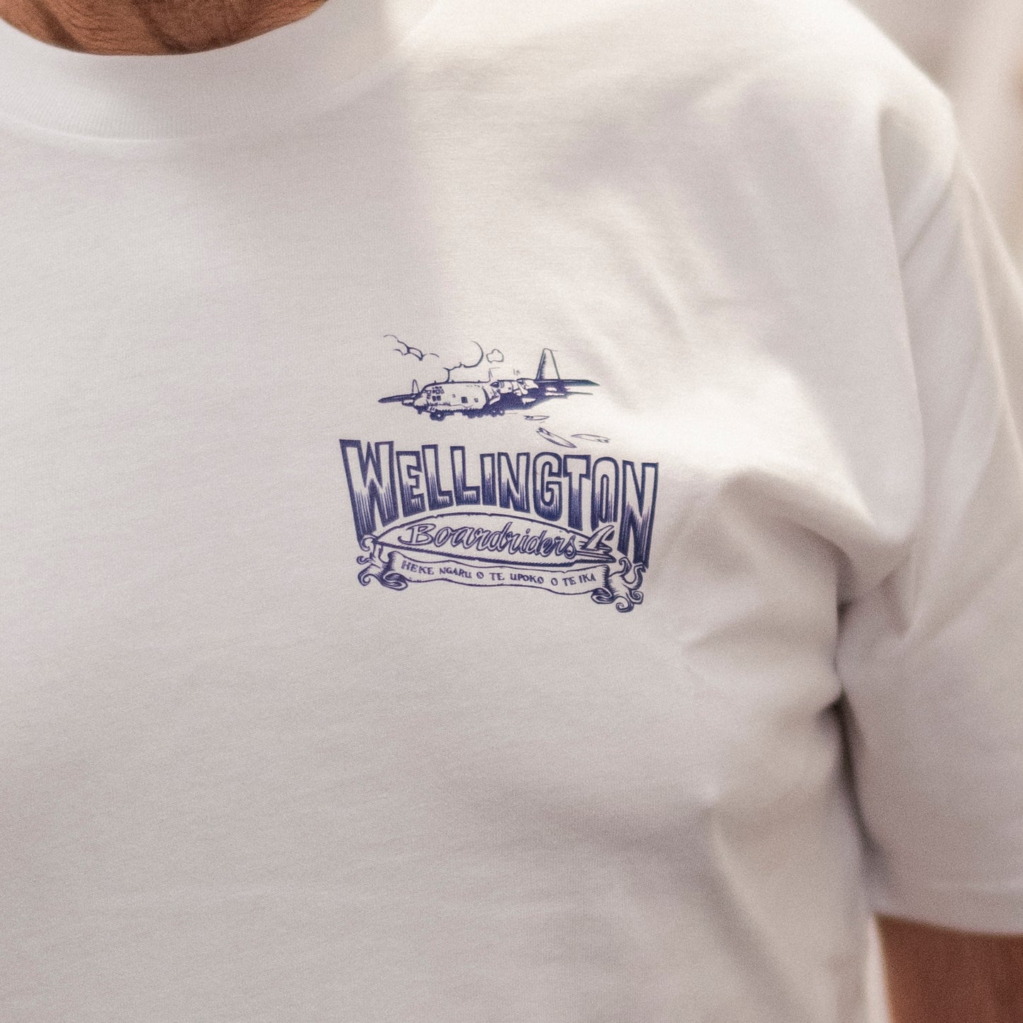 WELLINGTON BOARDRIDERS X REAL SURF TEE - WHITE