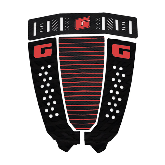 GORILLA GRIP MODERN HERITAGE TAIL PAD - BLACK/RED