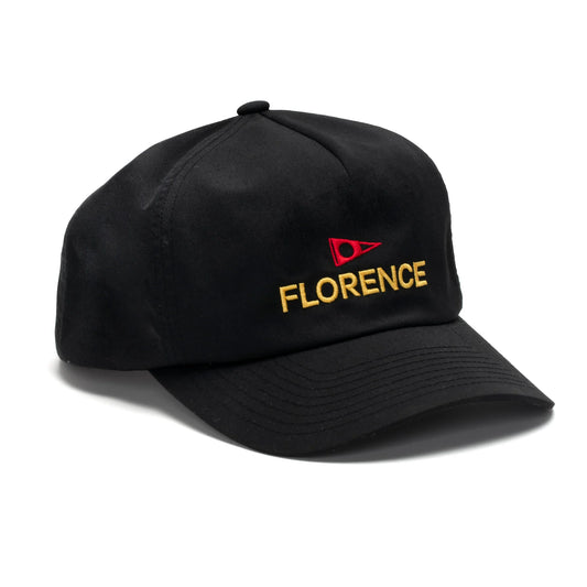 FLORENCE LOGO TWILL HAT - BLACK