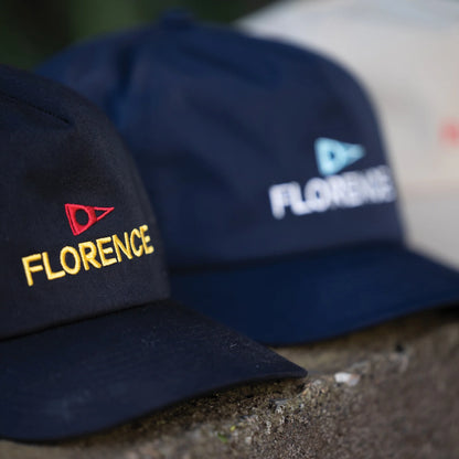 FLORENCE LOGO TWILL HAT - BLACK