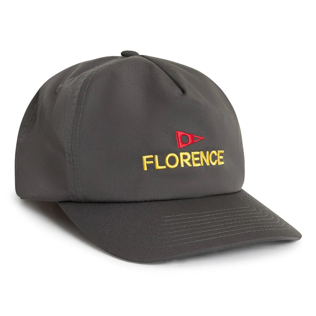 FLORENCE LOGO TWILL HAT - CHARCOAL