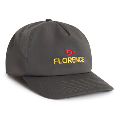 FLORENCE LOGO TWILL HAT - CHARCOAL
