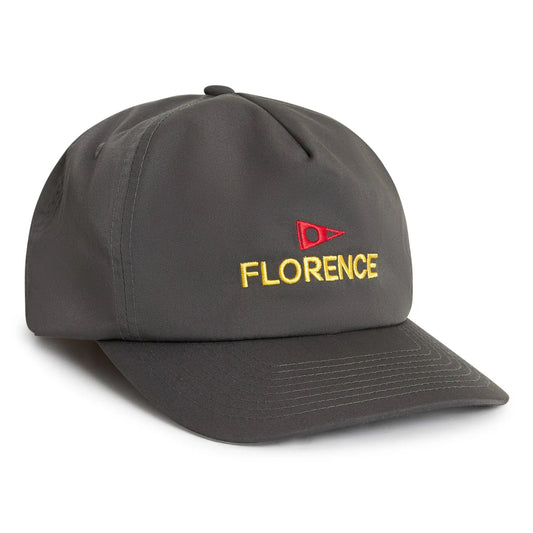 FLORENCE LOGO TWILL HAT - CHARCOAL