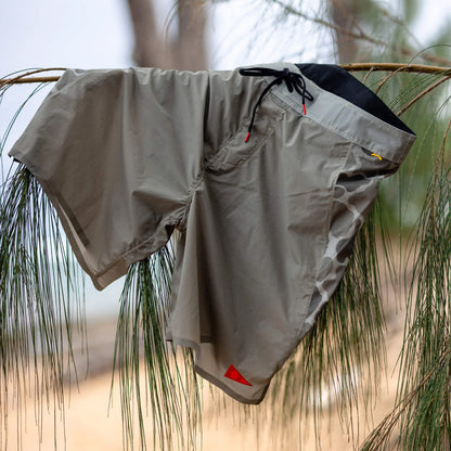 FLORENCE AIRTEX 2-IN-1 BOARDSHORT - MOSS GREY