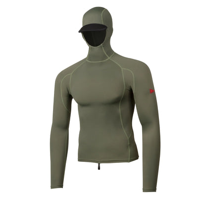 FLORENCE STANDARD ISSUE L/SL HOODED RASH GUARD - THYME