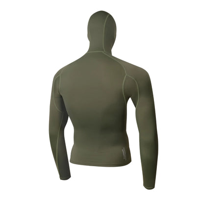 FLORENCE STANDARD ISSUE L/SL HOODED RASH GUARD - THYME