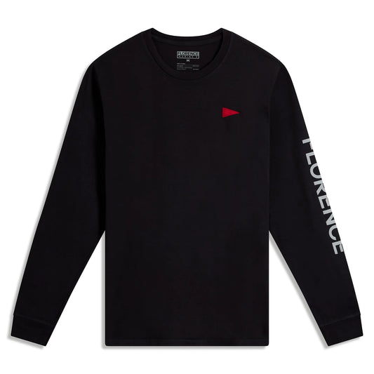 FLORENCE BURGEE LONG SLEEVE T-SHIRT - BLACK