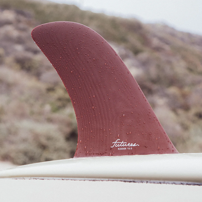 FUTURES RUDDER FIBREGLASS 10" SINGLE - BURGUNDY