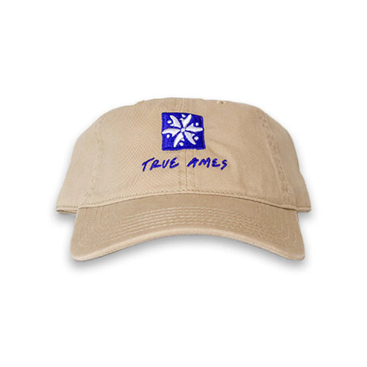 TRUE AMES FIN FLOWER DAD HAT - KHAKI