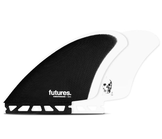 FUTURES CHRISTENSON FG TWIN KEEL - BLACK/WHITE