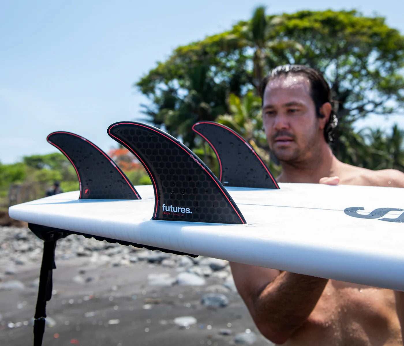 FUTURES JORDY SMITH HONEYCOMB TRI L - BLACK/RED