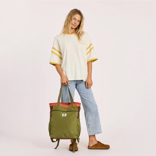 SISSTREVOLUTION DECKHAND TOTE BACKPACK - SEAWEED