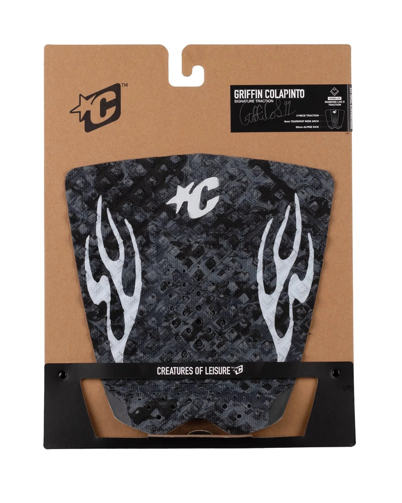 CREATURES GRIFFIN COLAPINTO LITE ECOPURE GRIP - CHARCOAL SWIRL PLATINUM PLAMES