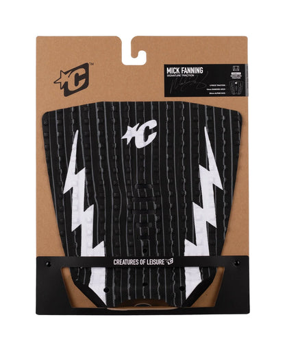 CREATURES MICK E FANNING LITE ECOPURE GRIP - BLACK STRIPE WHITE