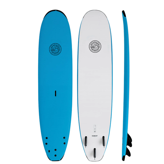 GNARALOO SCHOOLIE 8'4" SOFTBOARD 93L - BLUE