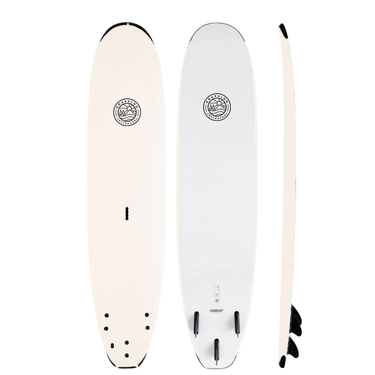 GNARALOO SCHOOLIE 9'2" SOFTBOARD 110L - WHITE