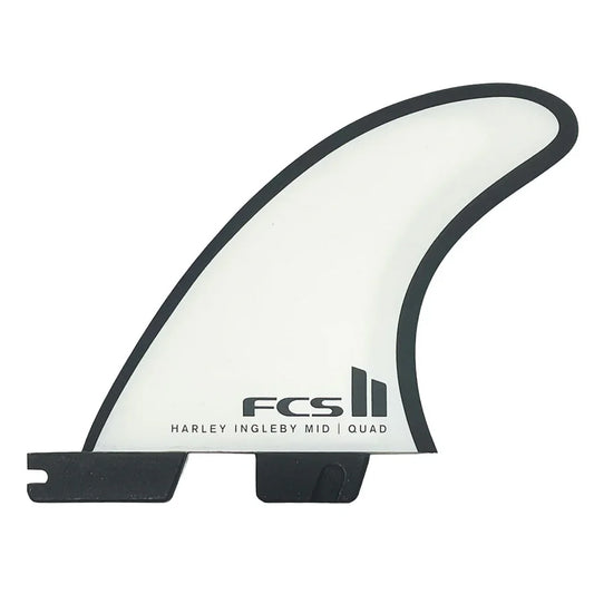 FCS II HARLEY MID PC LARGE QUAD REAR - WHITE/BLACK