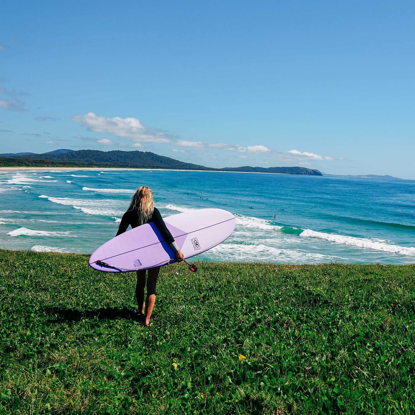 O&E HAPPY HOUR 7'0" EPOXY SOFTBOARD FUTURES 52L - SKY BLUE