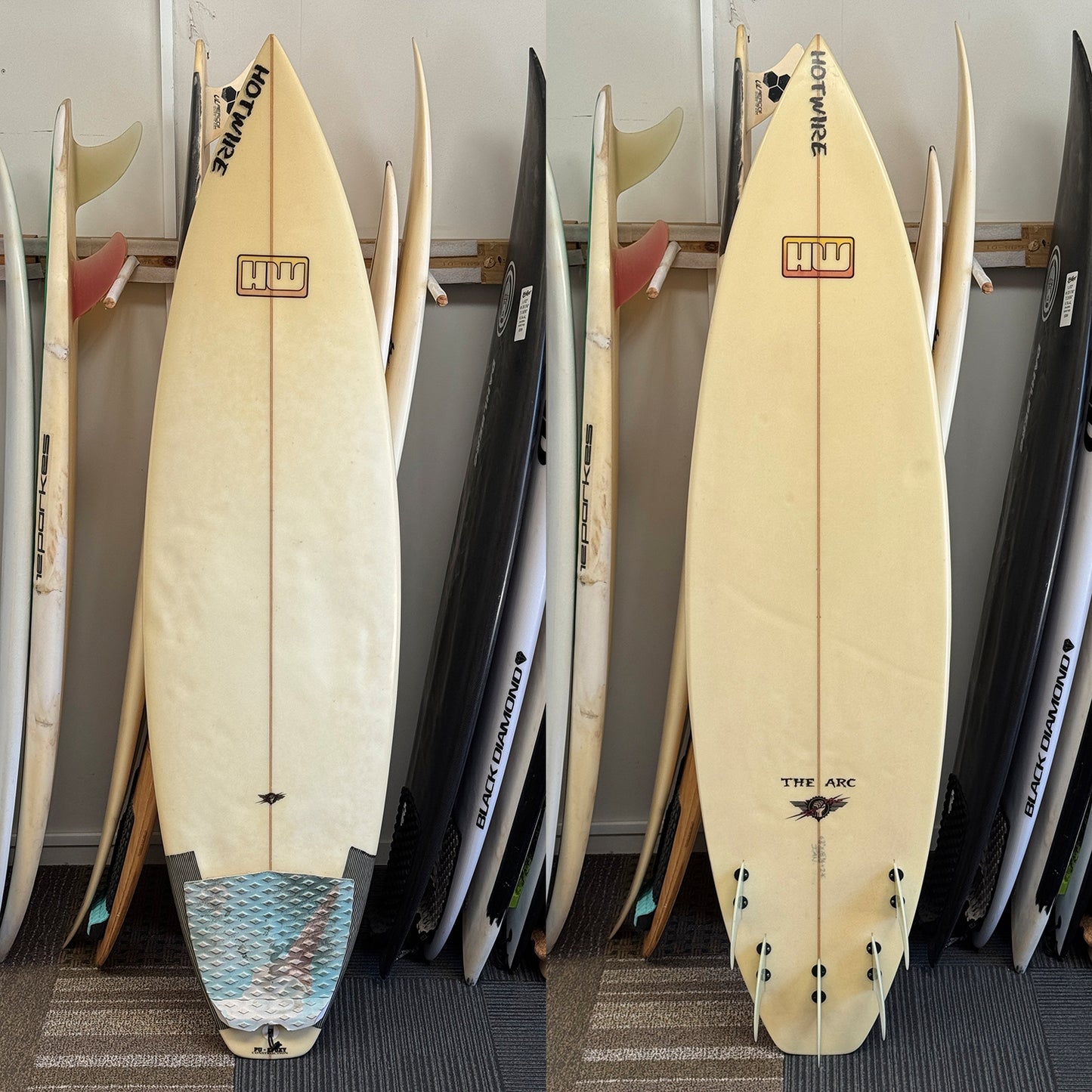 HOTWIRE SURFBOARDS THE ARC 6'2" FCS 27L