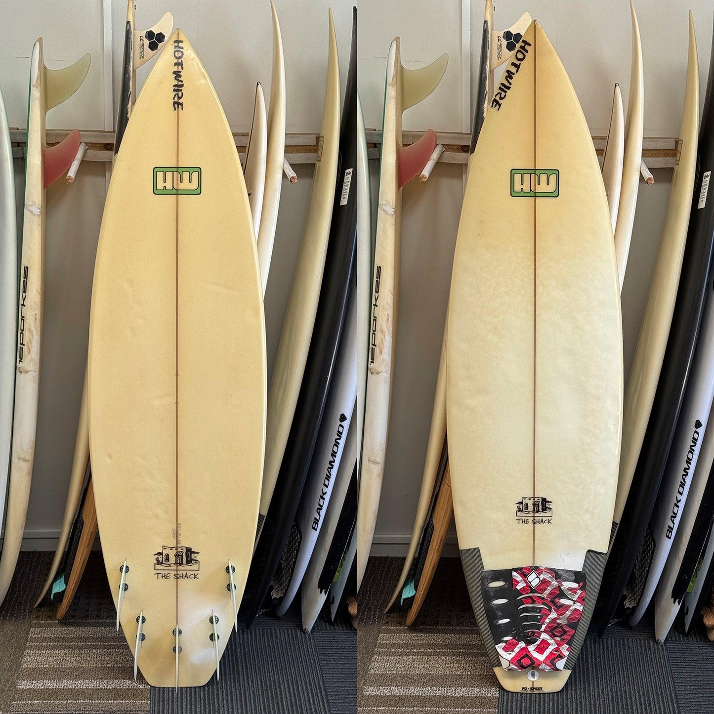 HOTWIRE SURFBOARDS THE SHACK 6'0" FCS 27L