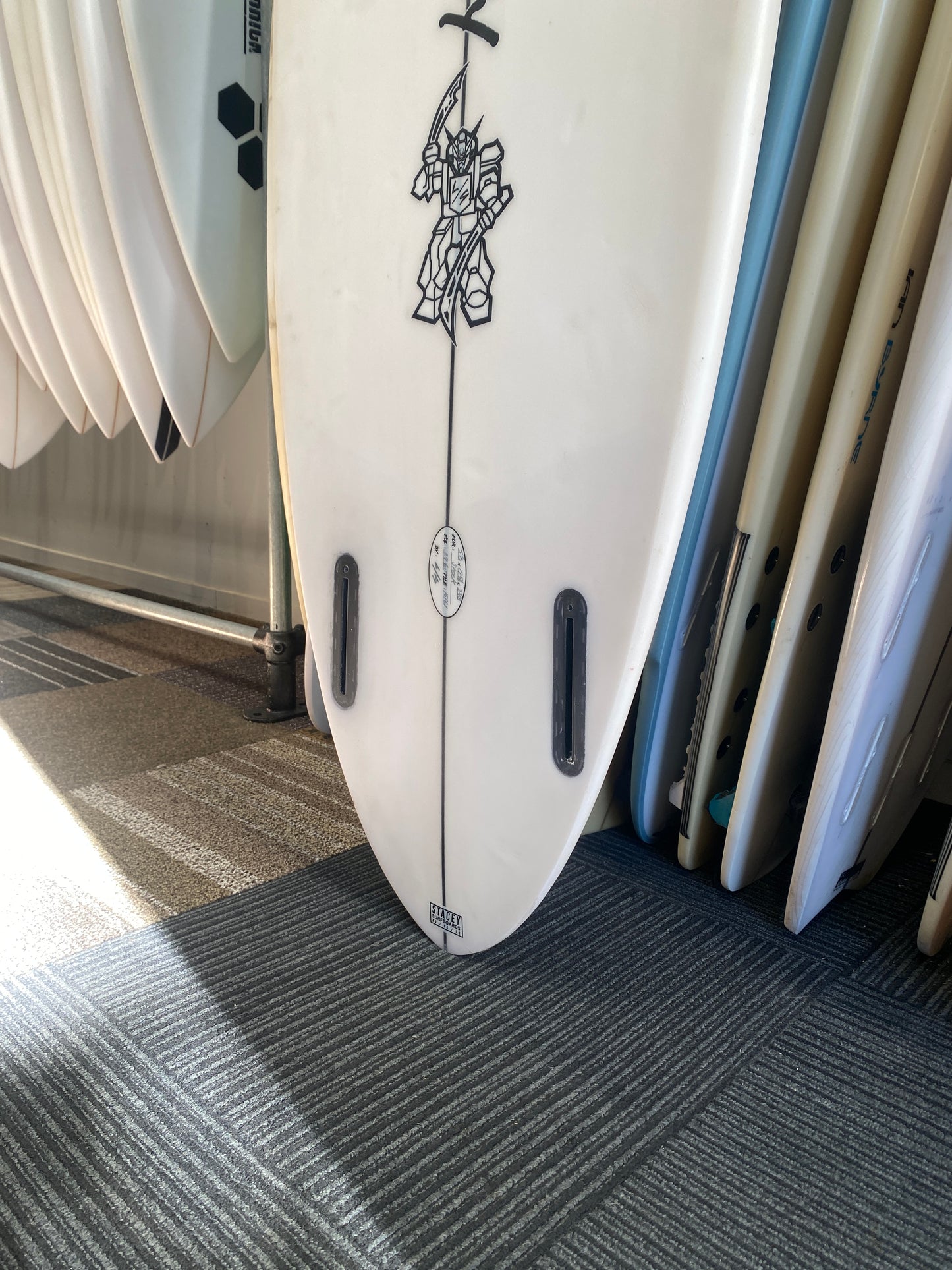 STACEY BULLET TWIN 5'8" PU FUTURES 29.6L