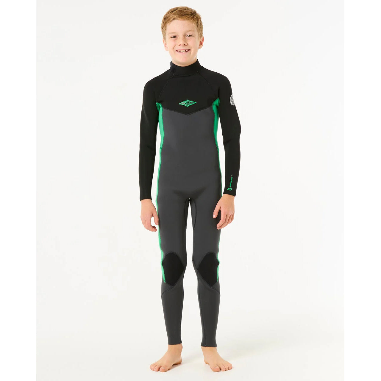 RIP CURL KIDS DAWN PATROL 4/3MM BZ - NEON GREEN