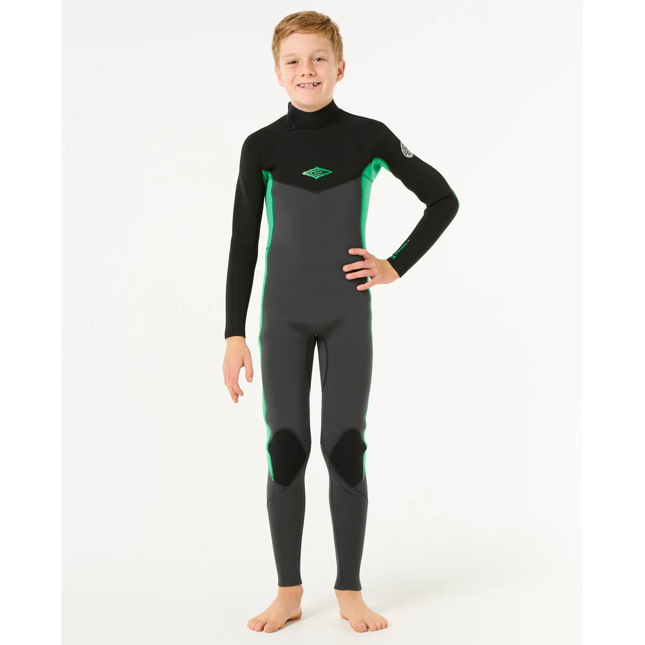 RIP CURL KIDS DAWN PATROL 4/3MM BZ - NEON GREEN
