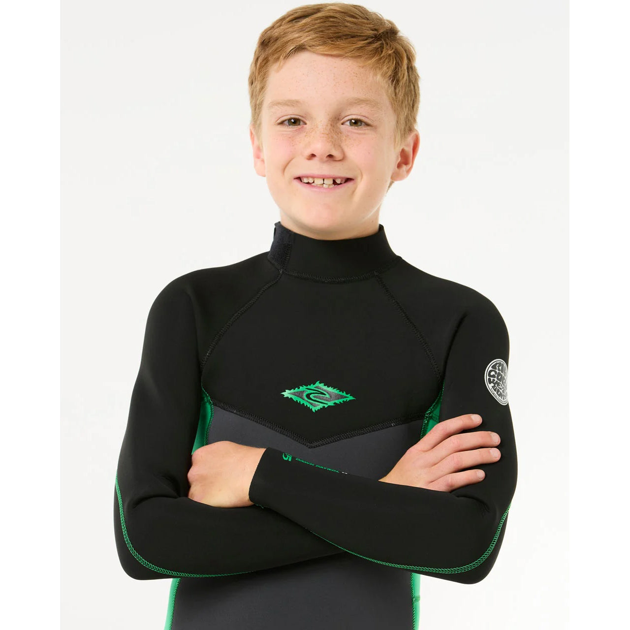 RIP CURL KIDS DAWN PATROL 4/3MM BZ - NEON GREEN