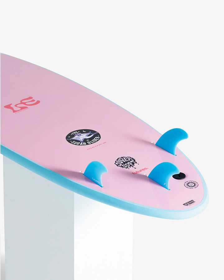 MICK FANNING X LAURA ENEVER SUGAR GLIDER 8'6" SUPERSOFT FUTURES 87L - ISLAND PARADISE