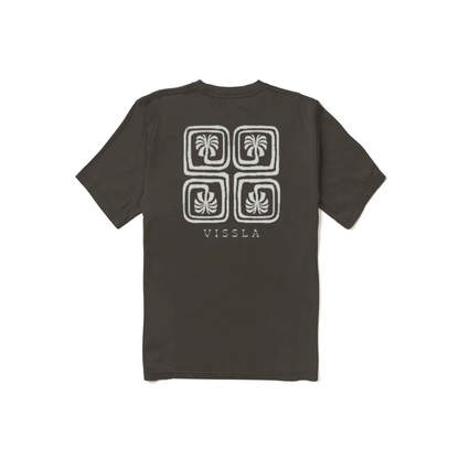 VISSLA LOST COAST SWELL VINTAGE TEE - PHANTOM