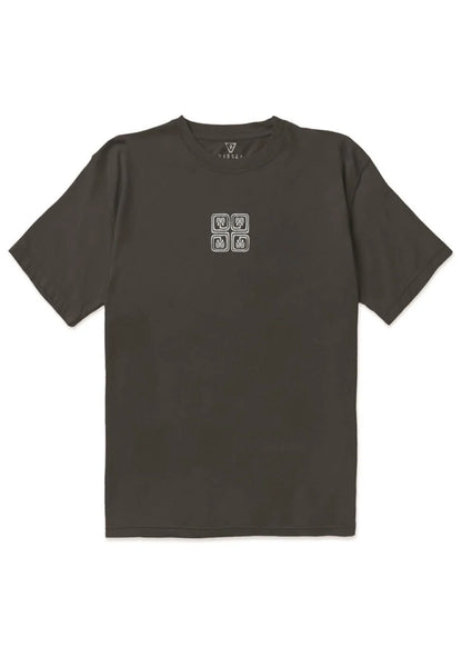 VISSLA LOST COAST SWELL VINTAGE TEE - PHANTOM