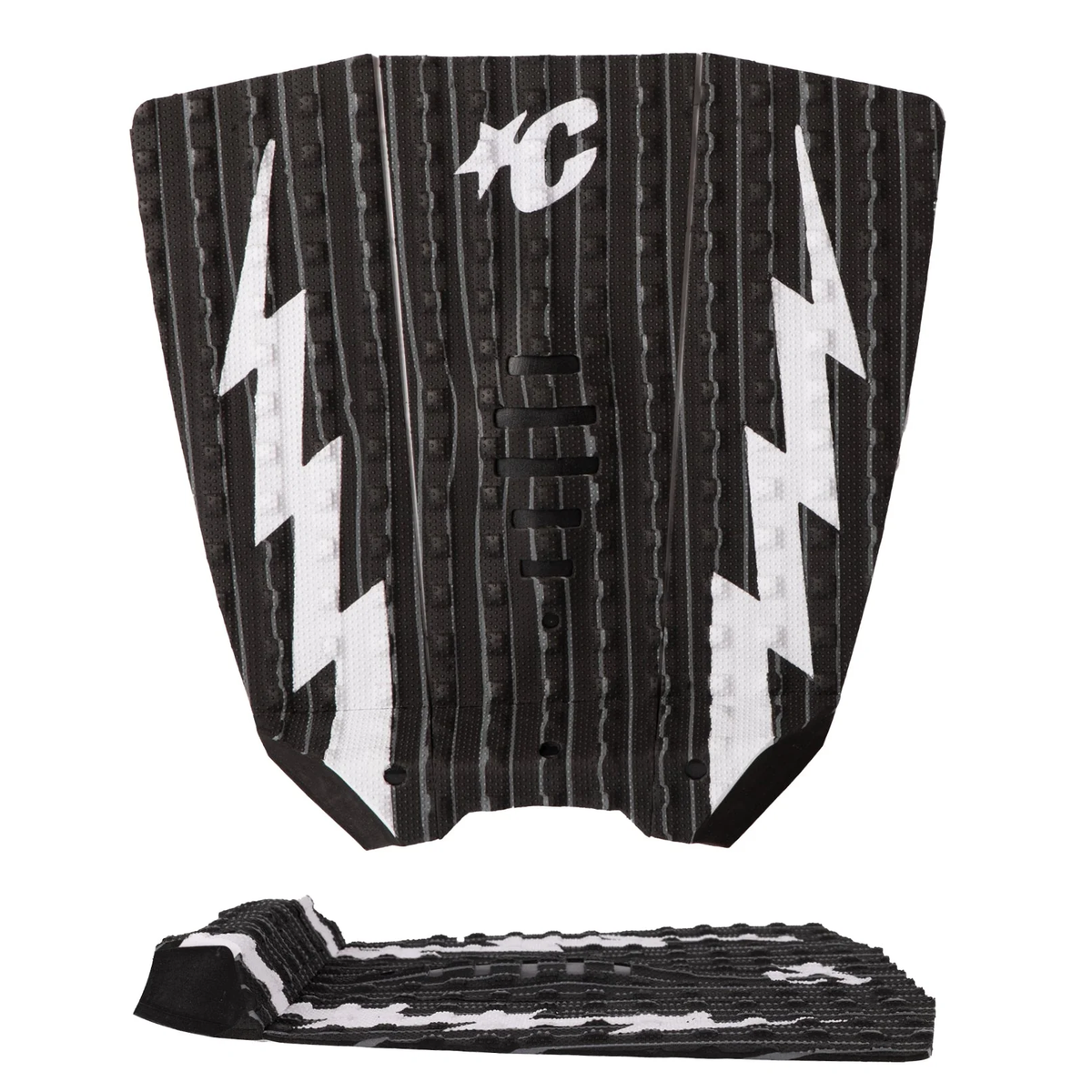 CREATURES MICK E FANNING LITE ECOPURE GRIP - BLACK STRIPE WHITE