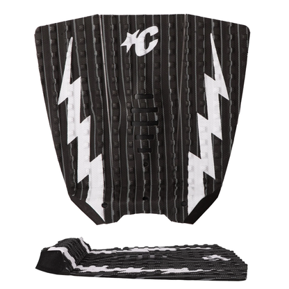 CREATURES MICK E FANNING LITE ECOPURE GRIP - BLACK STRIPE WHITE