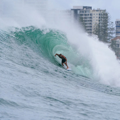 FCS II MICK FANNING GLASS FIBRE FUSION TRI M/L - SMOKE/WHITE