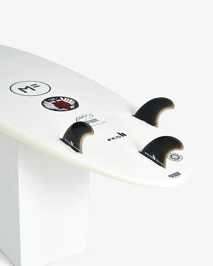 MICK FANNING EVENFLOW 6'0" EPOXY-LAM FCS II 36.85L - WHITE