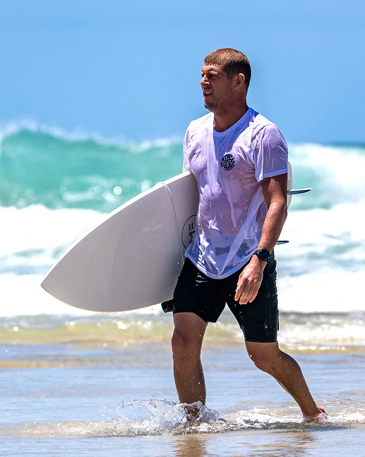 MICK FANNING EVENFLOW 6'0" EPOXY-LAM FCS II 36.85L - WHITE