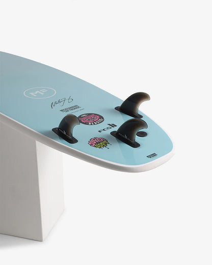 MICK FANNING BEASTIE 8'6" SUPERSOFT FCS II 87L - WHITE/TEAL