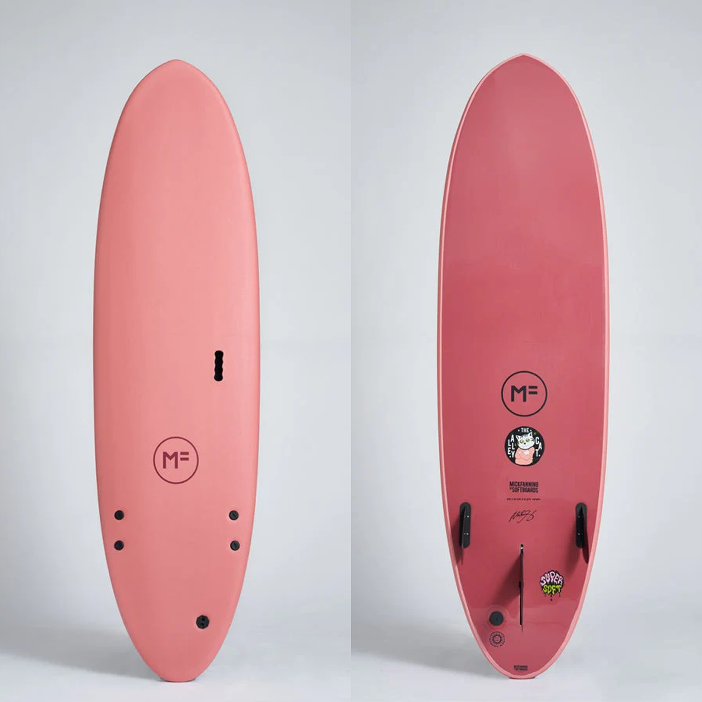 MICK FANNING ALLEY CAT 7'6" SUPERSOFT 52.24L - CORAL/MERLOT