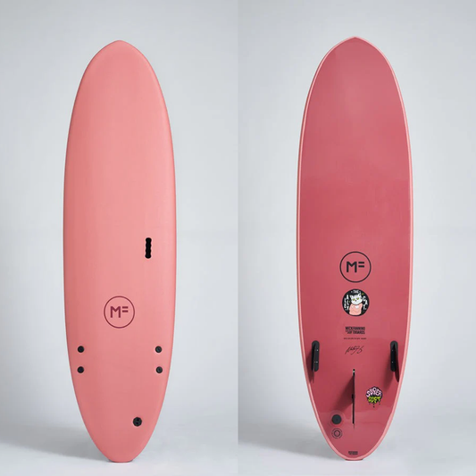 MICK FANNING ALLEY CAT 8'0" SUPERSOFT 58.05L - CORAL/MERLOT