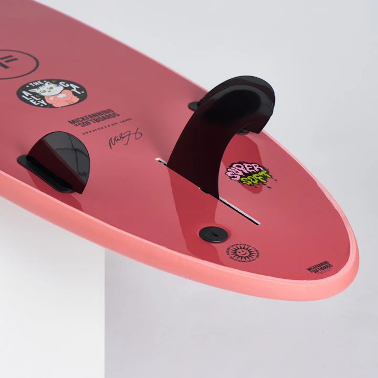 MICK FANNING ALLEY CAT 7'6" SUPERSOFT 52.24L - CORAL/MERLOT