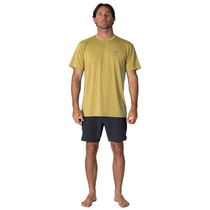 VISSLA TWISTED ECO SS SUN SHIRT - GOLDEN HEATHER