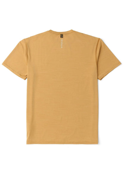 VISSLA TWISTED ECO SS SUN SHIRT - GOLDEN HEATHER