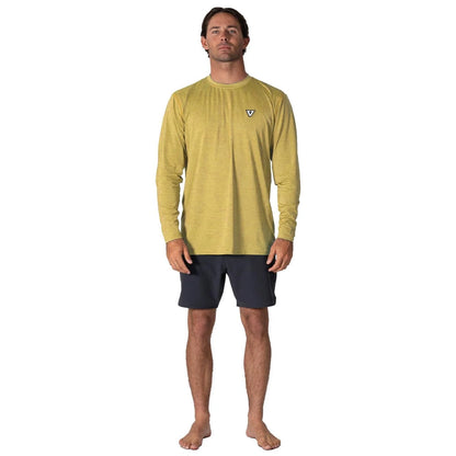 VISSLA TWISTED ECO LS SUN SHIRT - GOLDEN HEATHER