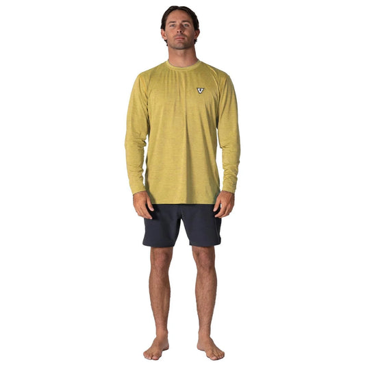 VISSLA TWISTED ECO LS SUN SHIRT - GOLDEN HEATHER