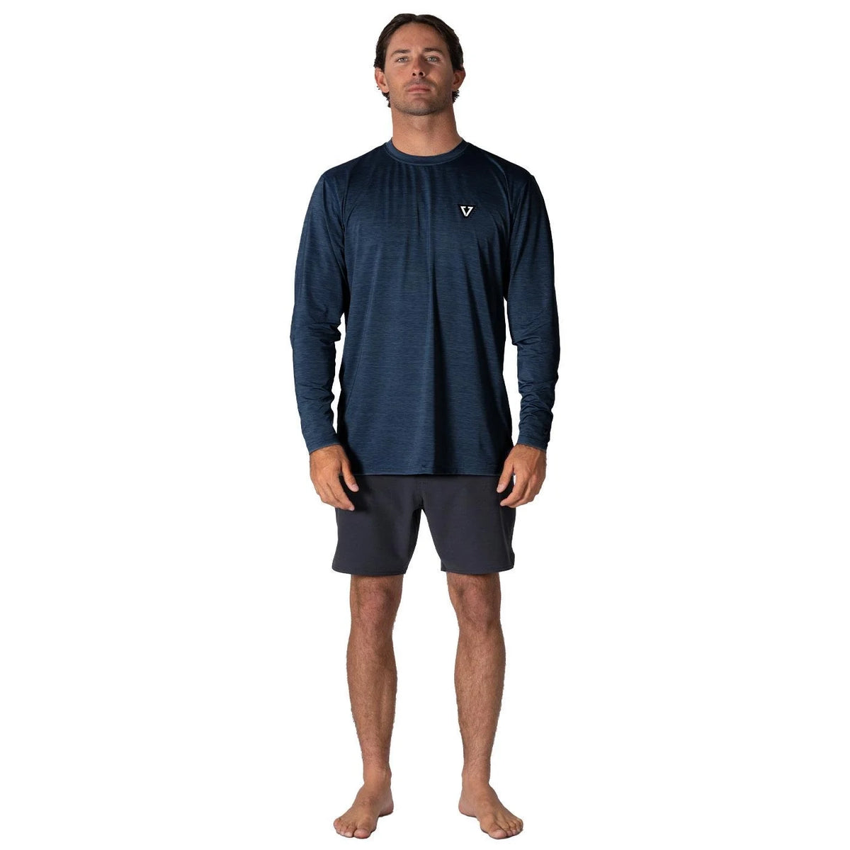 VISSLA TWISTED ECO LS SUN SHIRT - HEATHER