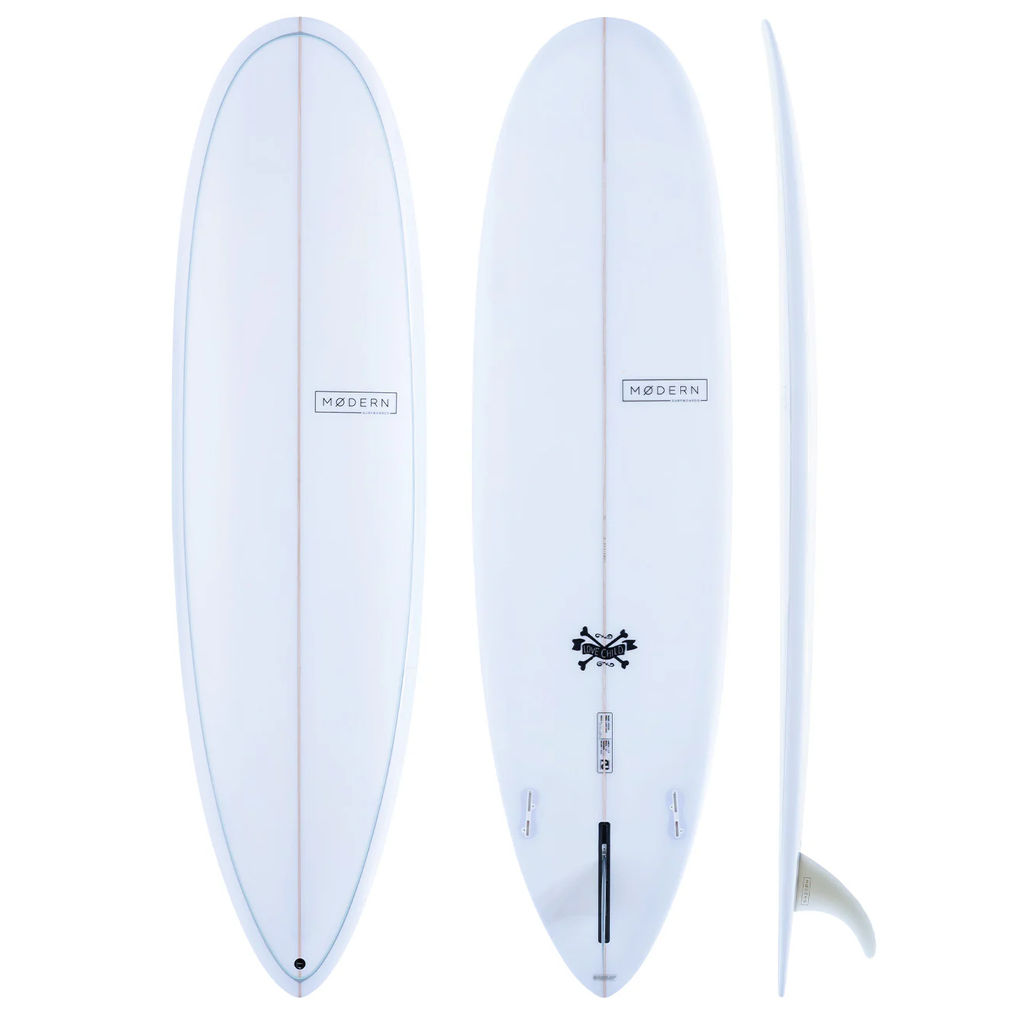 MODERN LOVE CHILD 7'0" GREY/SKY BLUE PINLINE PU 52.6L FCSII