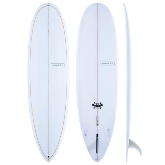 MODERN LOVE CHILD 8'0" BLACK/BURNT ORANGE PINLINE PU 66.6L FCSII