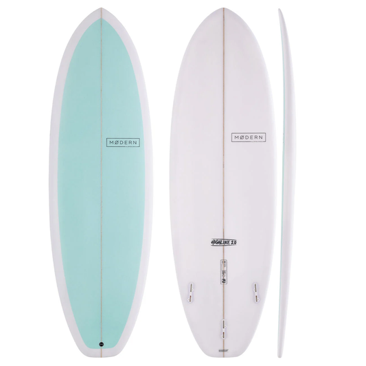 MODERN HIGHLINE 2.0 6'9" PU FCS II 56L - SEA GREEN/WHITE