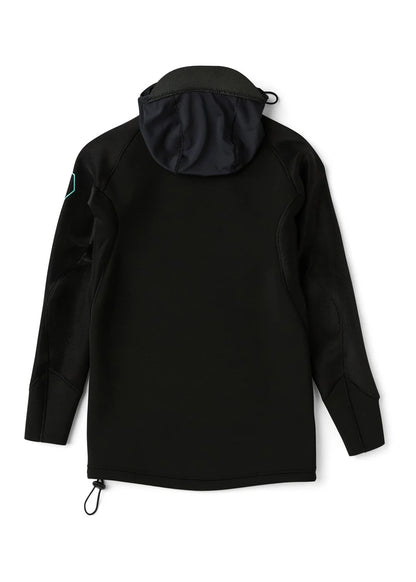 VISSLA MENS HIGH SEAS II HOODED LS WETSUIT JACKET - BLACK